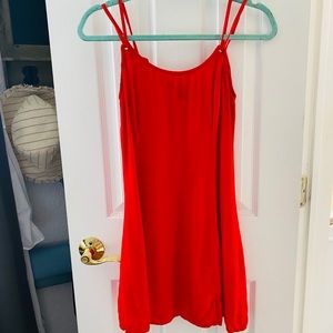 F21: Red Slip Dress